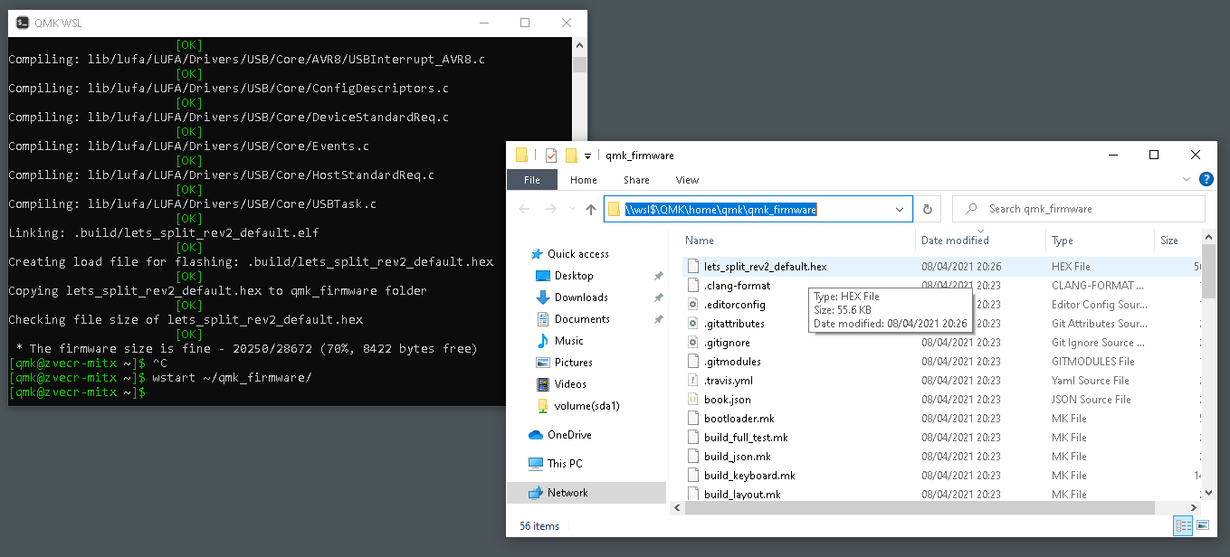 built firmware example